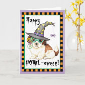 Carte Shih Tzu Witch (Fleur jaune)