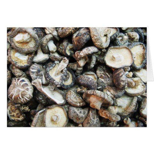 Carte Shiitake Musrooms (Devant horizontal)