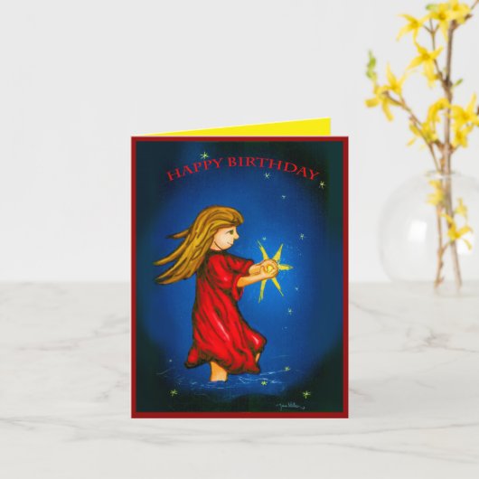 Carte Shining wish (Fleur jaune)