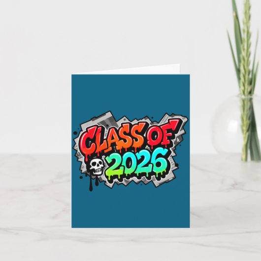 Carte Shirt Class Graduation Graffiti Streetwear Drip (Devant)