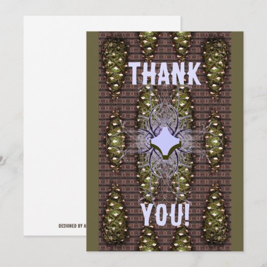 Carte Shishka Pine Cone (Devant / Derrière)