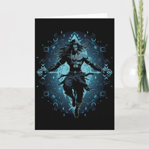 Carte Shiva Dieu hindou spirituel Danse Tandava Yoga Méd