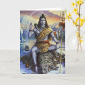 Carte Shiva Mahadeva (Fleur jaune)