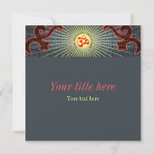 Carte SHIVA, salutation, invitation (Dos)