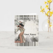 Carte Shogirl en argent 15e anniversaire (Fleur jaune)