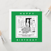 Carte Shopping en ligne pour le dessin animé (Devant/Arrière en situation)