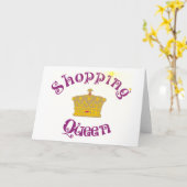 Carte shopping queen (Fleur jaune)