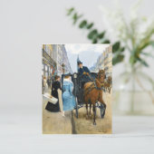 Carte Shopping rue de la Paix, art (Debout devant)