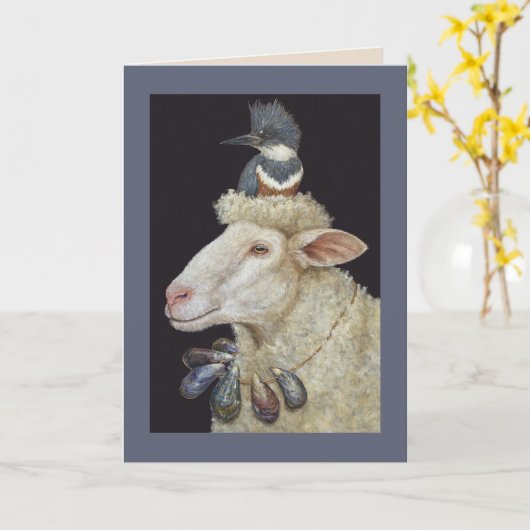 Carte Shore Sheep (Fleur jaune)