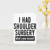 Carte Shoulder Surgery Recovery Quote Funny Get Well Soo (Fleur jaune)