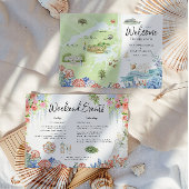 Carte Shrewsbury New Jersey Wedding Weekend Welcome Map