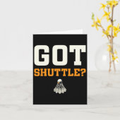 Carte Shutter Badminton Amusant (Fleur jaune)