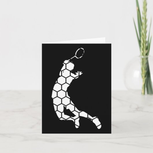 Carte Shutter Badminton Squash Joueur Badminton (Devant)