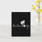 Carte Shuttle Heartbeat - Joueur de Badminton (Fleur jaune)