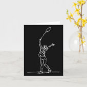Carte Shuttle Sketch Badmintonist (Fleur jaune)