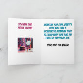 Carte Shy Drag Queen drôle Anniversaire (Intérieur)