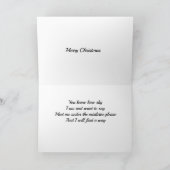 CARTE **SHY** VEUT DIRE COMBIEN JE T'AIME NOËL (Intérieur)