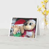 CARTE **SHY** VEUT DIRE COMBIEN JE T'AIME NOËL (Fleur jaune)