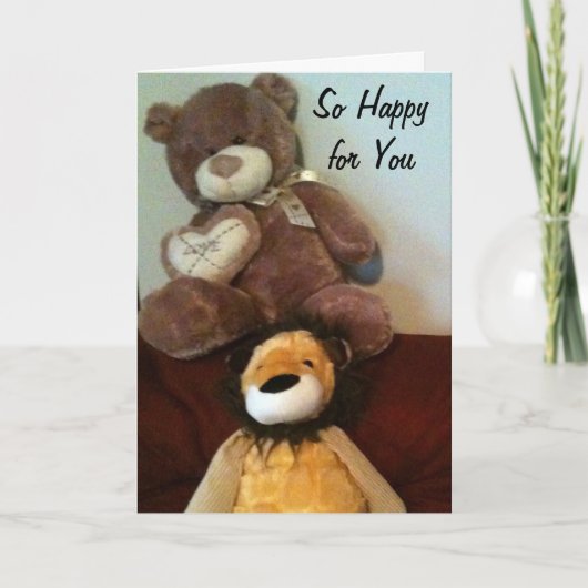 CARTE SI HEUREUX DE VOTRE ADOPTION NOUVELLES (Devant)