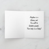 CARTE SI HEUREUX DE VOTRE ADOPTION NOUVELLES (Intérieur)