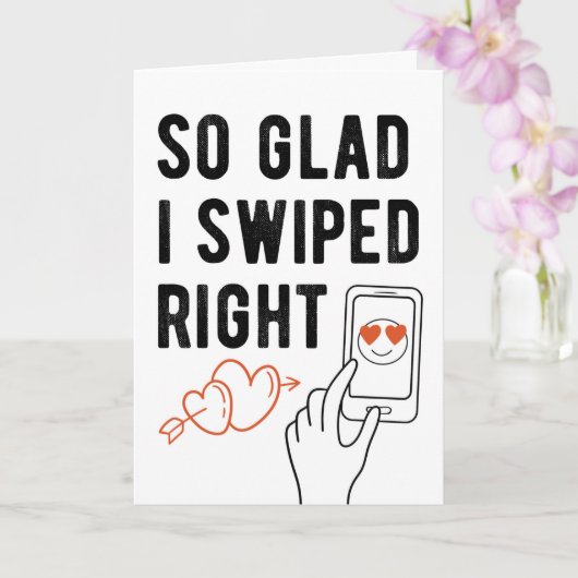 Carte Si Heureux que j'ai coulé à droite (Orchidée)