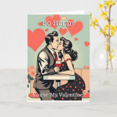 Carte Si heureux que tu es mon Valentin | Pop Art (Fleur jaune)