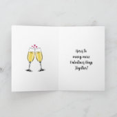 Carte Si heureux que tu sois ma Saint-Valentin | Retro P (Intérieur)