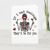 Carte Si j'avais des sentiments, ce serait pour toi (Devant)