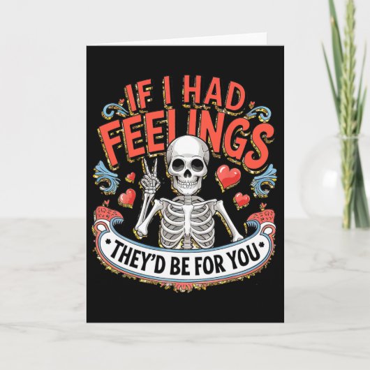 Carte Si j'avais des sentiments, ils seraient pour vous  (Devant)