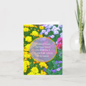 Carte Si J'Avais Une Fleur À Chaque Fois Que Je Pense À  (Devant)