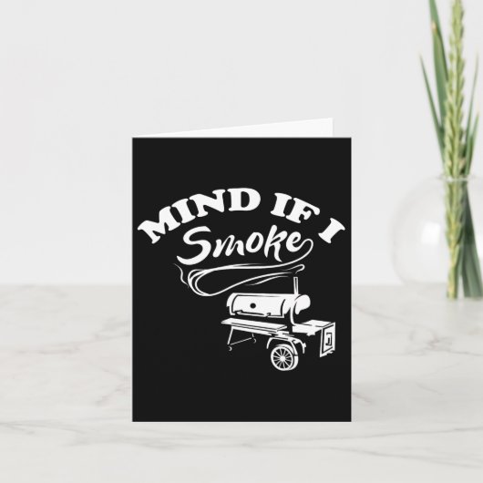 Carte Si je fume - Bbq (Devant)