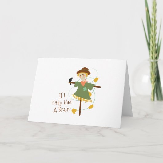 Carte Si Je N'Avais Qu'Un Cerveau (Devant)