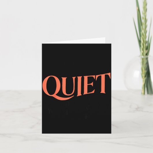 Carte Si je suis calme et souriant, vous voudrez peut-êt (Devant)