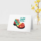 Carte Si la chaussure convient (Fleur jaune)