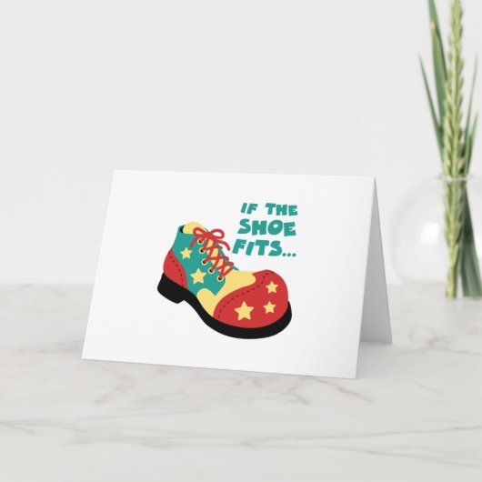 Carte Si la chaussure convient (Devant)