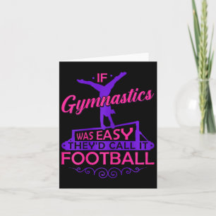Carte Si La Gymnastique Était Facile, Ils L'Appelaient F