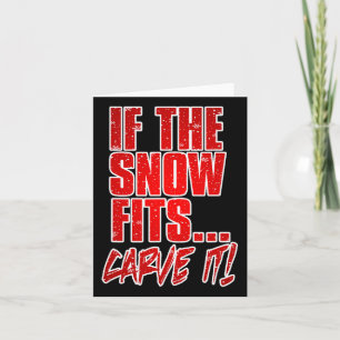 Carte Si La Neige S'Ajuste À La Carve