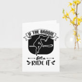 Carte Si Le Broom Convient À Le Faire - Drôle Halloween (Fleur jaune)