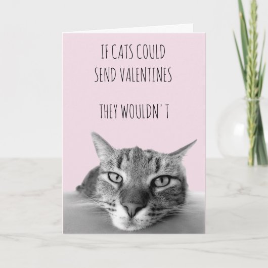 Carte Si les chats pouvaient envoyer des Valentines (Devant)