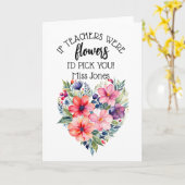 Carte si les enseignants étaient des fleurs, nous vous c (Fleur jaune)