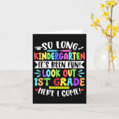 Carte Si Longs Jardin D'Enfants Joyeux Jour De L'École G (Fleur jaune)