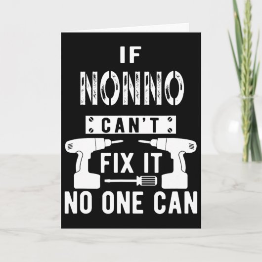 Carte Si Nonno ne peut pas le réparer personne ne peut I (Devant)
