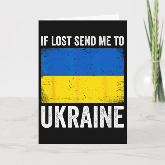 Carte Si Perdu Envoyez-Moi En Ukraine  (Devant)