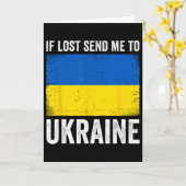 Carte Si Perdu Envoyez-Moi En Ukraine  (Fleur jaune)