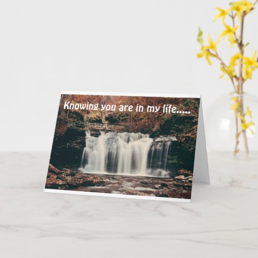 CARTE *SI RECONNAISSANTE* QUE ***VOUS*** ÊTES DANS MA VI (Fleur jaune)