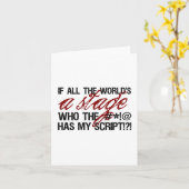 Carte Si tout le monde est une scène ... (Fleur jaune)