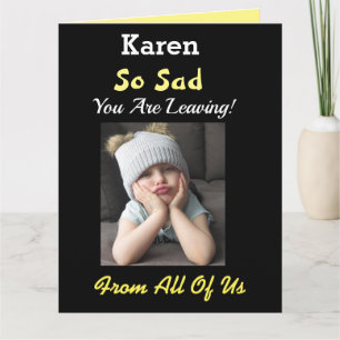 Carte Si triste ! Grande retraite du groupe Funny Girl