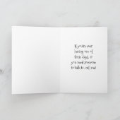 Carte Si vous avez besoin de moi, appelez-moi ! | Drôle  (Intérieur)