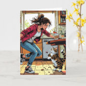 Carte Si vous avez besoin de moi, appelez-moi ! | Drôle  (Fleur jaune)