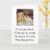 Carte Si vous choisissez de le lui dire (carte d'adoptio (Fleur jaune)